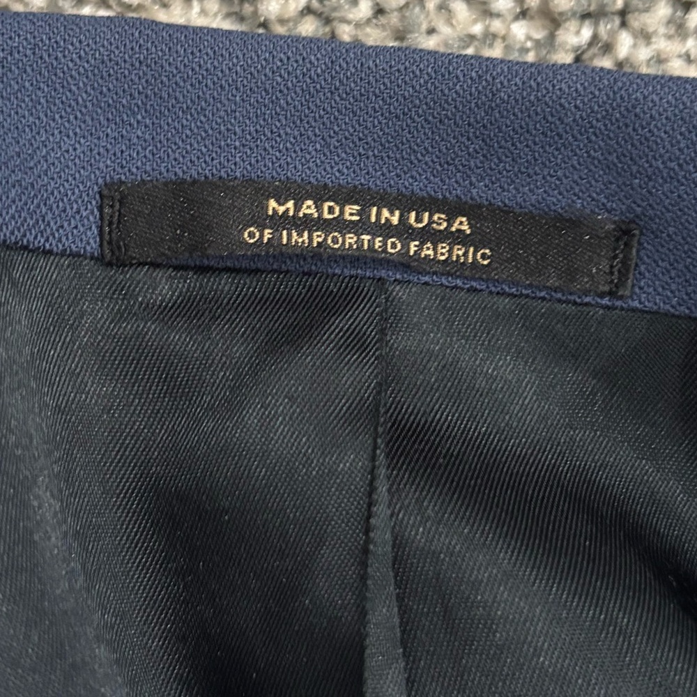 Hart Schaffner Marx Made in USA Men's Navy Dress Blazer-size 44R - Picture 9 of 11